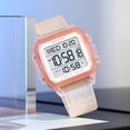 thumbnail image 2 of Waterproof Multifunctional Digital Alarm Watch with Luminous LED Backlight, Silicone Strap for Sports and Daily Use H, 2 of 4