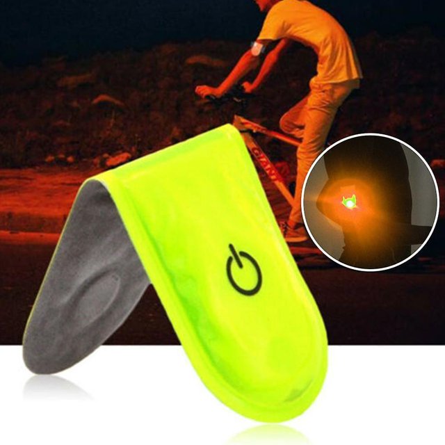 Deportes al aire libre Led Luz de seguridad Reflectante Magnético Clip en Strobe Running Walking Bike Ciclismo Reflector de Advertencia Clip Feliz Sencillez