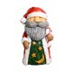 thumbnail image 1 of Figurita de resina de Papá Noel y muñeco de nieve Decoración navideña de mesa para el escritorio de la oficina en casa Regalo festivo para las fiestas, 1 of 7