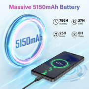 Unlocked Cell Phone 5G Smartphone OUKITEL C6 24GB(8+16expansion)+256GB 5150mAh Battery 50MP+5MP Mobile Phone for Urban Elites Daily Use