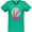 Kelly Green, variant on Inktastic Nautical Orange and Pink Mermaid Sitting on Anchor Women's V-Neck T-Shirt
