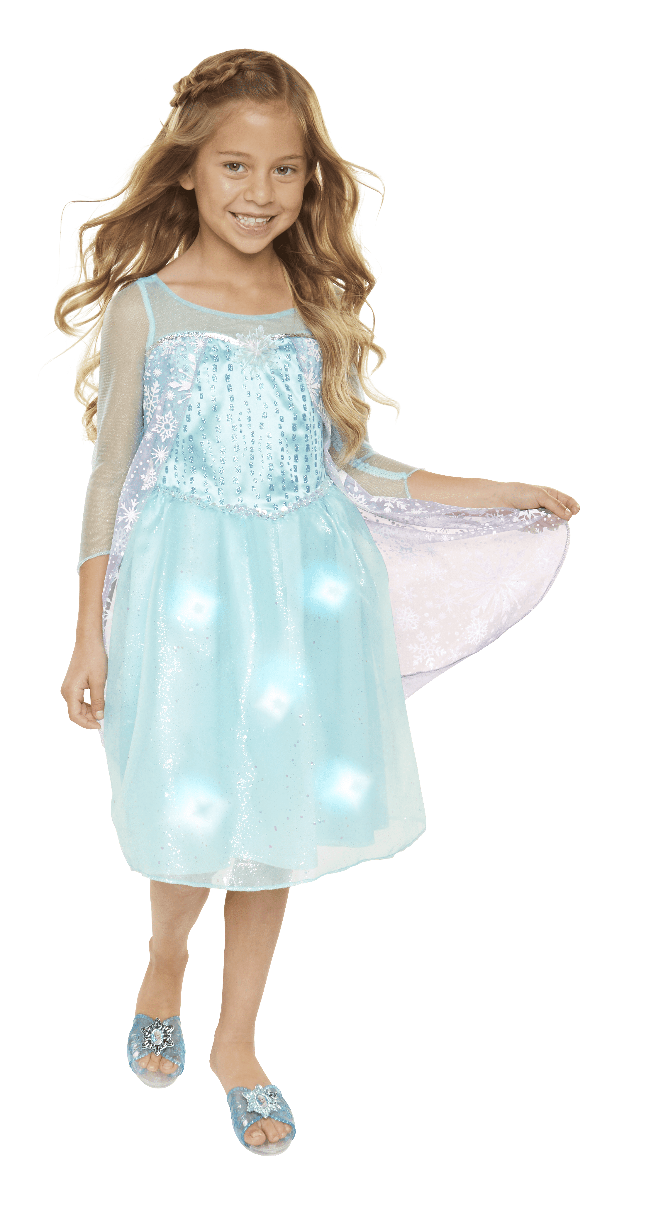 disney frozen snowflake sparkle elsa music and lights dress