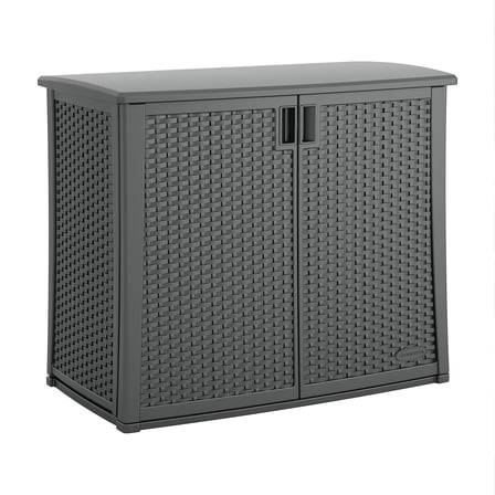 Suncast Outdoor 97-gallon Cabinet Deck Storage Box, Gray