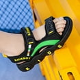 thumbnail image 6 of CAICJ98 Kids Sandals Boys Fashion Athletic Summer Sports Sandals Green,4(Little Kid/Big Kid), 6 of 7