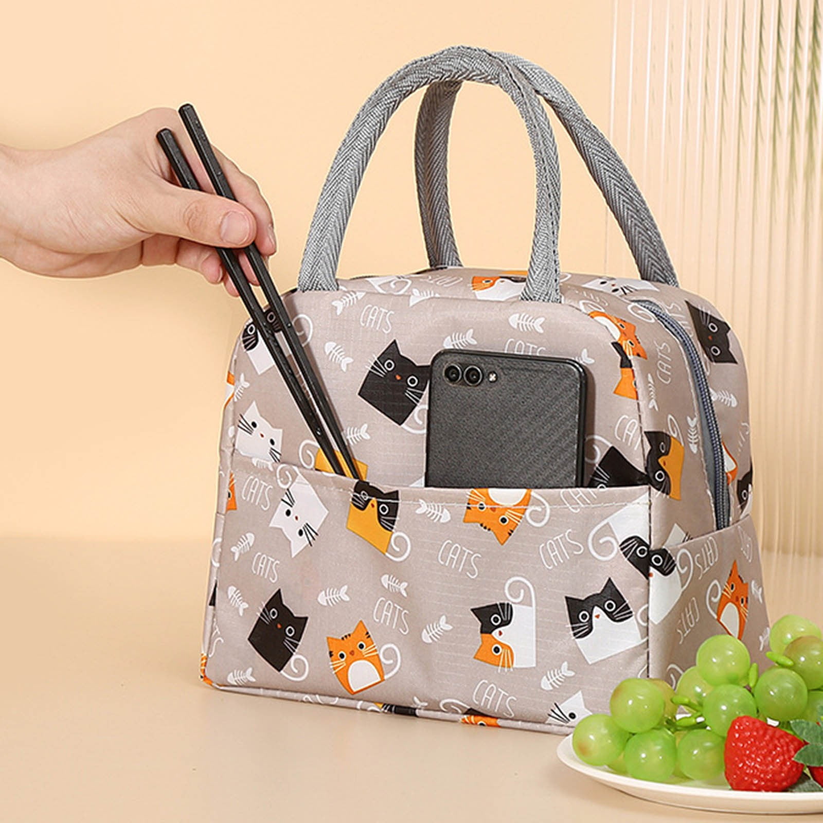  BEAUTYGOODIES Insulated Lunch Bag Women, Cute Lunch bags for  Work, Adult Lunch Tote Lunchbag, Lunch Pail Modern Lunch Bags for Women,  Nurse Black Designer Lunchbag: Home & Kitchen