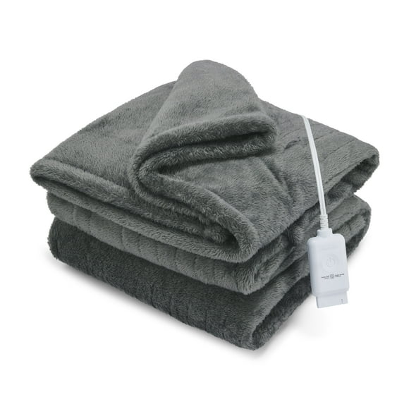 Sunbeam Electric Heated Throw Blanket Arctic Plush Eco 4 Heat Settings Auto Shut-Off 50" x 60"