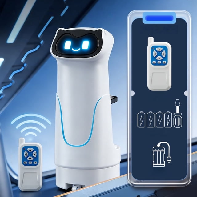 Klonfd Children's Remote Controlled Food — Smart Automatic Sensor Activated Robot For Transporting Drinks And Takeout (Suitable For Boys And Girls)