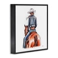 thumbnail image 3 of Stupell Industries Southwestern Minimal Glam Cowgirl Black Framed Giclee Art, 12 x 12, by Amanda Greenwood, 3 of 8