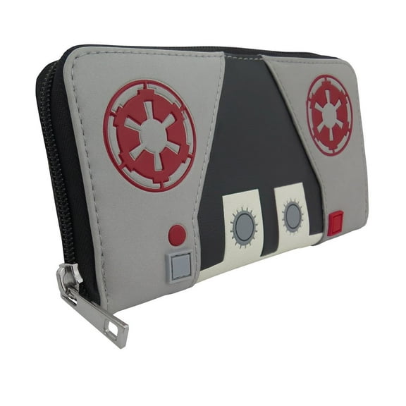 Star Wars AT-AT Pilot Women's Zip Around Wallet,White,One Size