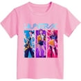 thumbnail image 4 of K pop Demon Chandail pour Filles, T-Shirt Graphique Mignon avec Dessin Animé, T-Shirt Tendance et Drôle, Chandail pour Enfants, Hauts Roses, Manches Courtes, Col Ras du Cou, 4 of 4