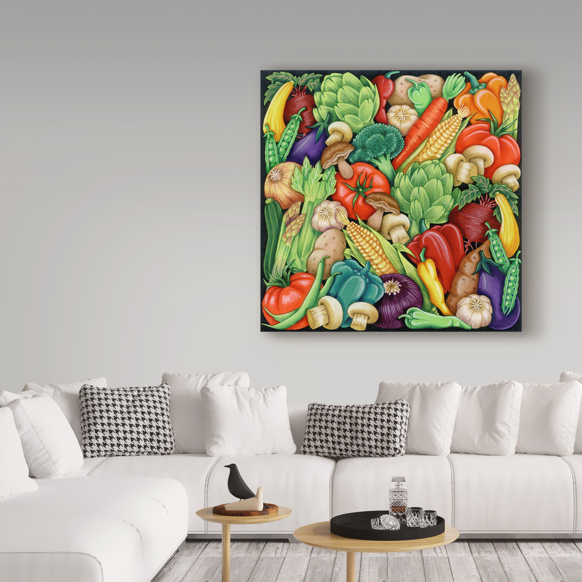 Trademark Fine Art 'Veggies Collage' Canvas Art by Kimura Designs