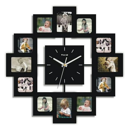 12 Photo Frames And Clock