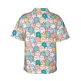 thumbnail image 3 of Picia Colorful Cute Pig Gentle Cotton Regular Fit Short Sleeve Casual Hawaiian Shirt for Men-3X-Large, 3 of 9