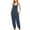Navy, variant on RKSTN Jumpsuits for Women Fashion Sleeveless Cotton Linen Solid Color Overalls Baggy Tulip Capri Jumpsuits with Pockets