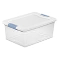 thumbnail image 1 of Caja organizadora de plástico transparente con cierre Sterilite de 15 cuartos, 1 of 9