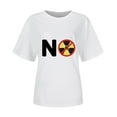 thumbnail image 4 of Chemise Protéger Nos Océans T-shirt Femme Col Rond Imprimé Pollution Mode et Confortable Haut Femme Manches Courtes Col Rond Haut/chemise en Solde, 4 of 7