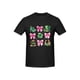 thumbnail image 2 of Women's St. Patrick's Day Festive T-Shirt - White Crew Neck with Pink Shamrocks, Leopard Print & Green Clover Graphics, Short Sleeve Casual Top for Spring & Summer, 2 of 4
