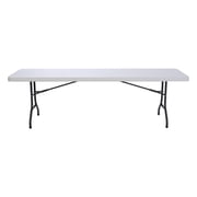 Lifetime 8-Foot Commercial Grade Folding Table, White Granite (22980)