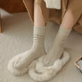 thumbnail image 3 of LShunze Thermal Slipper Socks, Unisex Anti Slip Hospital Socks Women Winter Soft Warm Cozy Fluffy Plush Grip Socks 1 Pair, 3 of 8