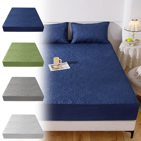 Yyuenw Waterproof Bed Cover, 78x78-inch Quilted Mattress Protector, Fits Full Size Beds & Home Decor