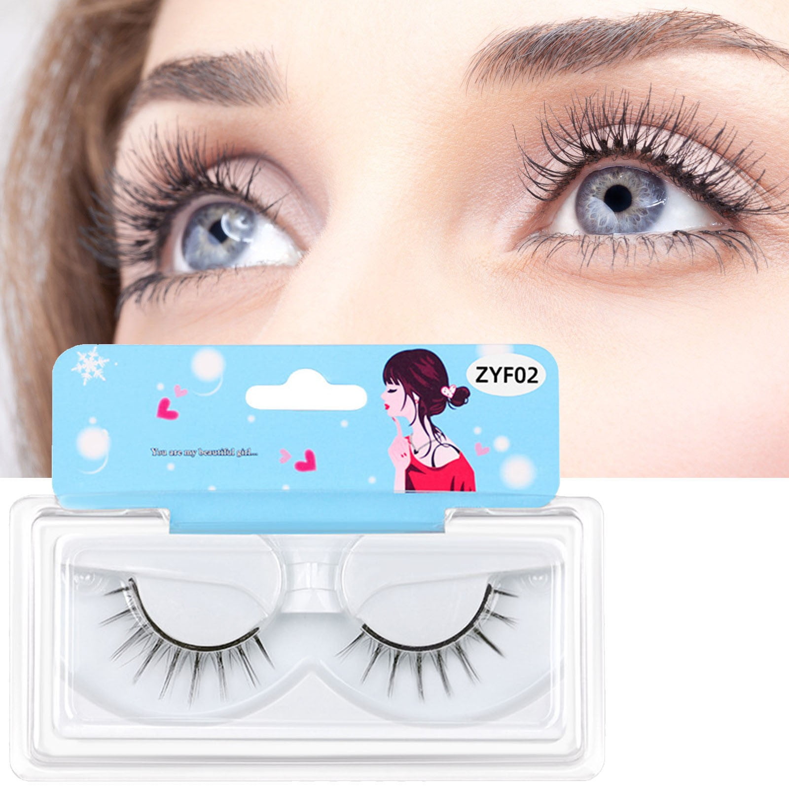 Reusable Self Adhesive Eyelashes No Eyeliner Or Glue Needed False