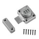 thumbnail image 5 of Cerradura de seguridad giratoria con contraseña, cerraduras resistentes sin llave para gabinetes y cocinas. Plata, 5 of 9