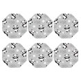 thumbnail image 2 of Pofeuu PandasBetween Clouds and Stars Print Leather Coasters Set of 6, Round Cups Mugs Mat Pad for Home Kitchen Heat Resistant Drink Coasters,Octagon, 2 of 7