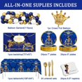 thumbnail image 2 of Artículos de fiesta Buerhanerry Royal Prince Baby Shower 262 unidades, 2 of 7
