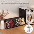 thumbnail image 6 of Xirurus Space‑Saving Wall‑Mounted Coffee Pod Holder – 12‑Capacity Under‑Counter Cabinet Organizer, Black, 6 of 7