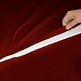 thumbnail image 6 of DNG Creations 5 Piece Zipper Sheet Set - Include (1 Elastic Fitted Sheet , 1 Base Sheet has Zipper, 1 Flat Sheet And 2 Pillowcase) 8 Inch Deep Pocket ( Solid Burgundy - Twin XL ), 6 of 7