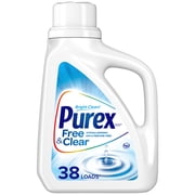 Purex Liquid Laundry Detergent, Free & Clear, 50 Fluid Ounces, 38 Loads