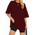 thumbnail image 3 of MOYIKO Oversized T Shirts for Women Short Sleeve Loose Fit Crewneck Tees Summer Tops, 3 of 7