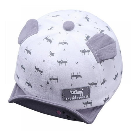 

Baby Boys Girls Toddler Cartoon Printed Bucket Hats Caps Reversible Sun Headwear