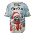 thumbnail image 2 of Merry Christmas French Bulldog Enjoys Woofmas Winter Xmas Holiday All Over Print 3D Baseball Shirt Dog Lover Gifts Softball Sport - 02022, 2 of 6