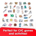 thumbnail image 4 of Junior Learning Rainbow CVC Objects Magnetic Foam Set, 40 Pieces, Ages 4-5, Phonics, Pre K-K, 4 of 7