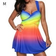 thumbnail image 2 of facefd Femmes Femmes Tankini Dos Deux Pièces Rehausseur Maillot de Bain Maillot de Bain Silhouette 4 m, 2 of 5