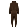 thumbnail image 6 of Usmixi Womens Sweatsuits Set Half Zip Pullover Lounge Set Women Trendy Cropped Sweatshirt and Drawstring Jogger Pant Tracksuit Sets Ladies Casual 2 Piece Outfits with Pocket, 6 of 6