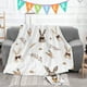 thumbnail image 3 of Manta para sofá, manta de Pascua con diseño de conejos y huevos, manta de conejos, manta suave y cálida para cama, decoración para mujeres y hombres., 3 of 5