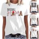 thumbnail image 1 of Fiudx Ofertas Flash Del Día Solo En Línea Mujer Casual Verano Impresión Manga Corta Cuello Redondo Suelta Camiseta Blusa Tops, 1 of 5
