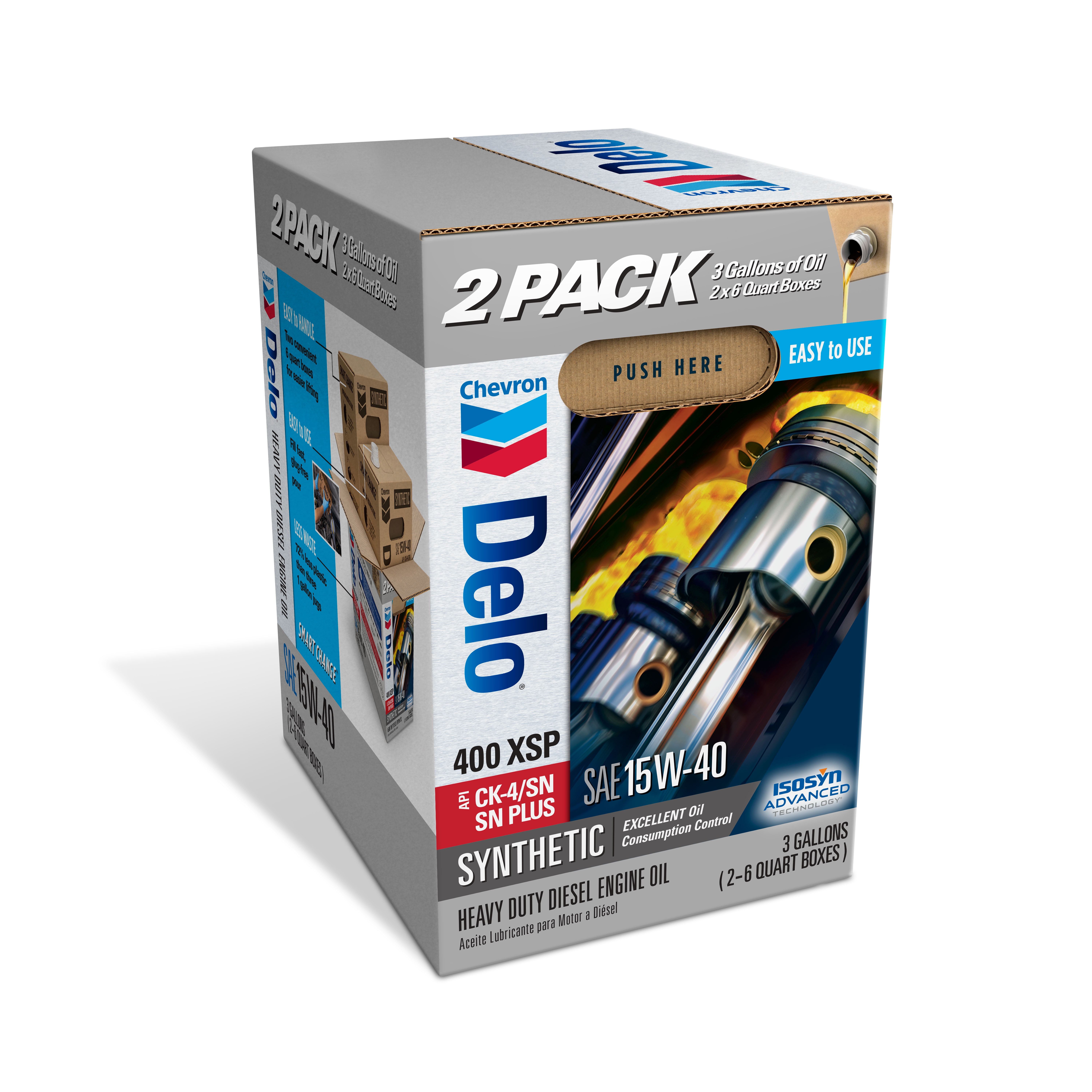 DELO XSP Full Synthetic Diesel Motor Oil SAE 15W-40 3 Gallon Smart