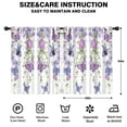 thumbnail image 2 of Blackout Kids Curtains,White Butterfly Flower Pattern Childrens Insulated Curtains Set Of 2,Bedroom Essentials,Toddler Room Decor 42"x54", 2 of 5