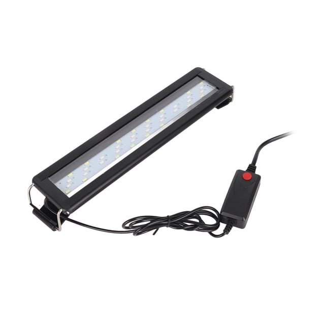 Aquarium Light, Color Changing 3 Levels LED Aquarium Light Controlable 4 Rows Fish Tank Light with Extendable Brackets for Fish Goldfish Mangrove Fish