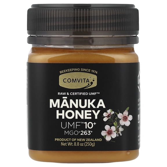 Raw Manuka Honey, Certified UMF 10 (MGO 263 ), 8.8 oz (250 g), Comvita