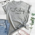 thumbnail image 2 of Friday Vibes Shirt, Unisex Women's Men's Shirt, Friday Shirt, Vibes Shirt, Chill Shirt, Weekend Shirt, Heather Gray, Large, 2 of 6