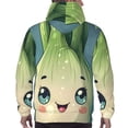 thumbnail image 3 of Bingfone Adorable Kawaii Fennel Character Men's Drawstring Hoodie Long Sleeve Pocket Sweatshirts-3X-Large, 3 of 6