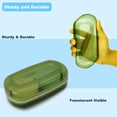 thumbnail image 5 of Solid Shampoo Bar Holder, Large Bar Soap Holder, Travel Soap Container, Soap Box with Draining Layer, Soap Case for Bathroom, Traveling, Gym, Camping (Green Style-1-Large), 5 of 14