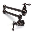 thumbnail image 2 of Antique Kitchen Bathroom Bronze Pot Filler Fold Swing Arm Rotatable Wall Mount Faucet Tap,Kitchen Faucet, 2 of 7