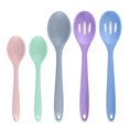 thumbnail image 4 of Cuchara de silicona con fugas, más tamaño de cuchara, revuelva, condimento, ensalada, más utensilios de cocina de una pieza con todo incluido, 4 of 5