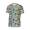 thumbnail image 6 of Wukai Hawaiian Style Print Men's Short-Sleeved Mesh T-Shirt,Quick-Dry Short Sleeve Workout T-Shirt-Small, 6 of 8