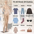thumbnail image 2 of Mannequin pour Femme, Mannequin à Corps Complet Ajustable, Buste, Forme de Robe pour Couture, Mannequin 69 Pouces, Support de Mannequin Détachable avec Base en Métal et Tête de Mannequin, 2 of 7